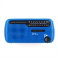 thumbnail image 1 of Portable Solar Hand Crank Radio 1200mAh USB Portable Outdoor Emergency Speaker Stereo Emergency Hand Crank Blue, 1 of 8