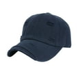 thumbnail image 2 of Ripped Baseball Cap for Men Women Adjustable Sun Protection Snapback Hats Unisex Casual Solid Color Breathable Athletic Workout Trucker Ball Hat, 2 of 3