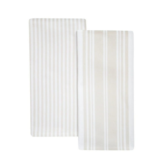 Better Homes & Gardens Lot de 2 torchons de cuisine tissés à plat