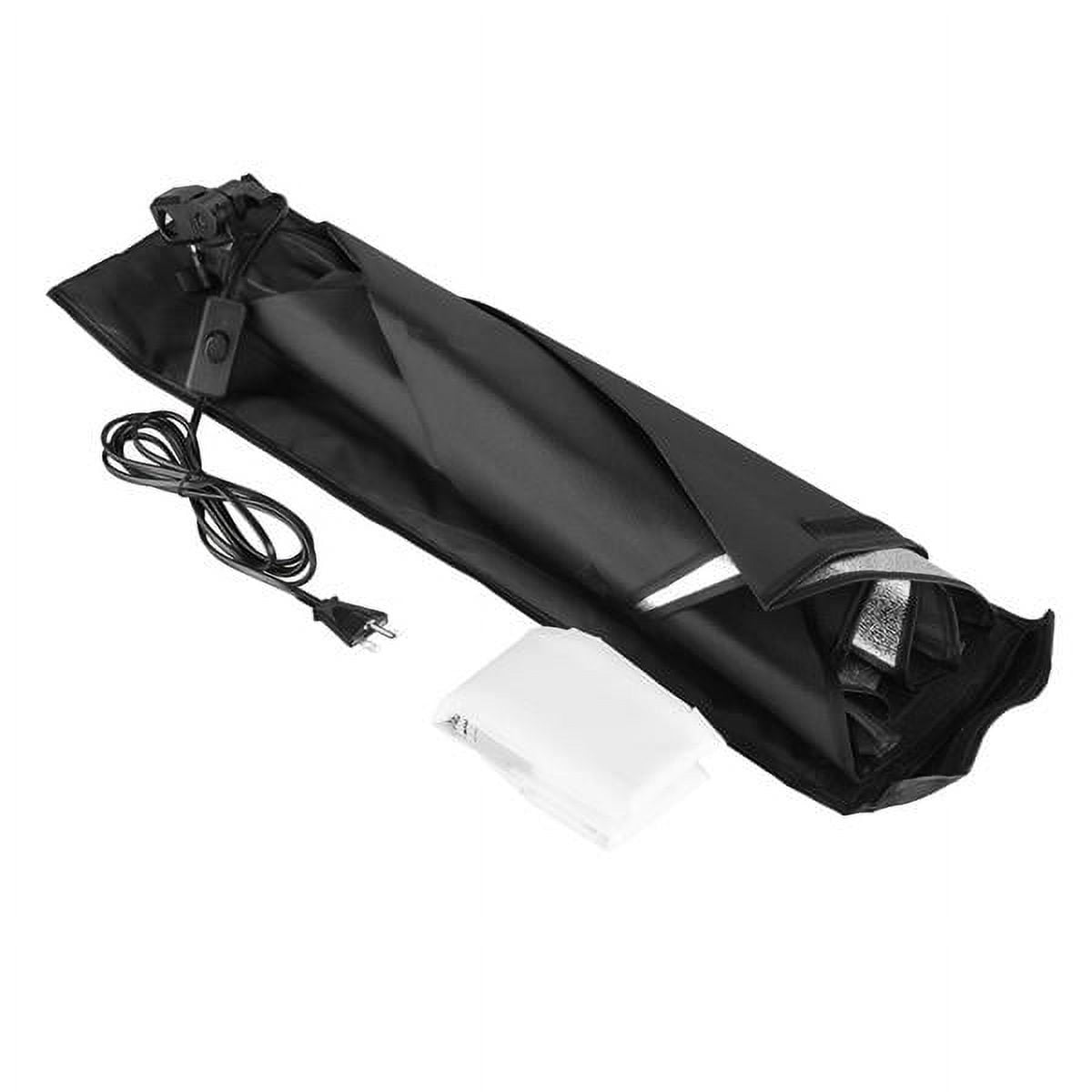45W Professional Photography Lighting Kit - Soft Light Box with White/Silver/Black Umbrellas, Complete Studio Setup with Background Stand & Carry Bag