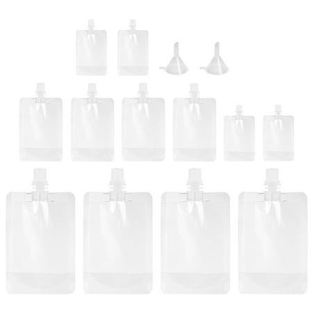 

Etereauty Flask Pouches Drink Bags Plastic Bag Clear Drinking Juice Water Food Tea Flasks Beverage Pouch Adults Smoothie Milk