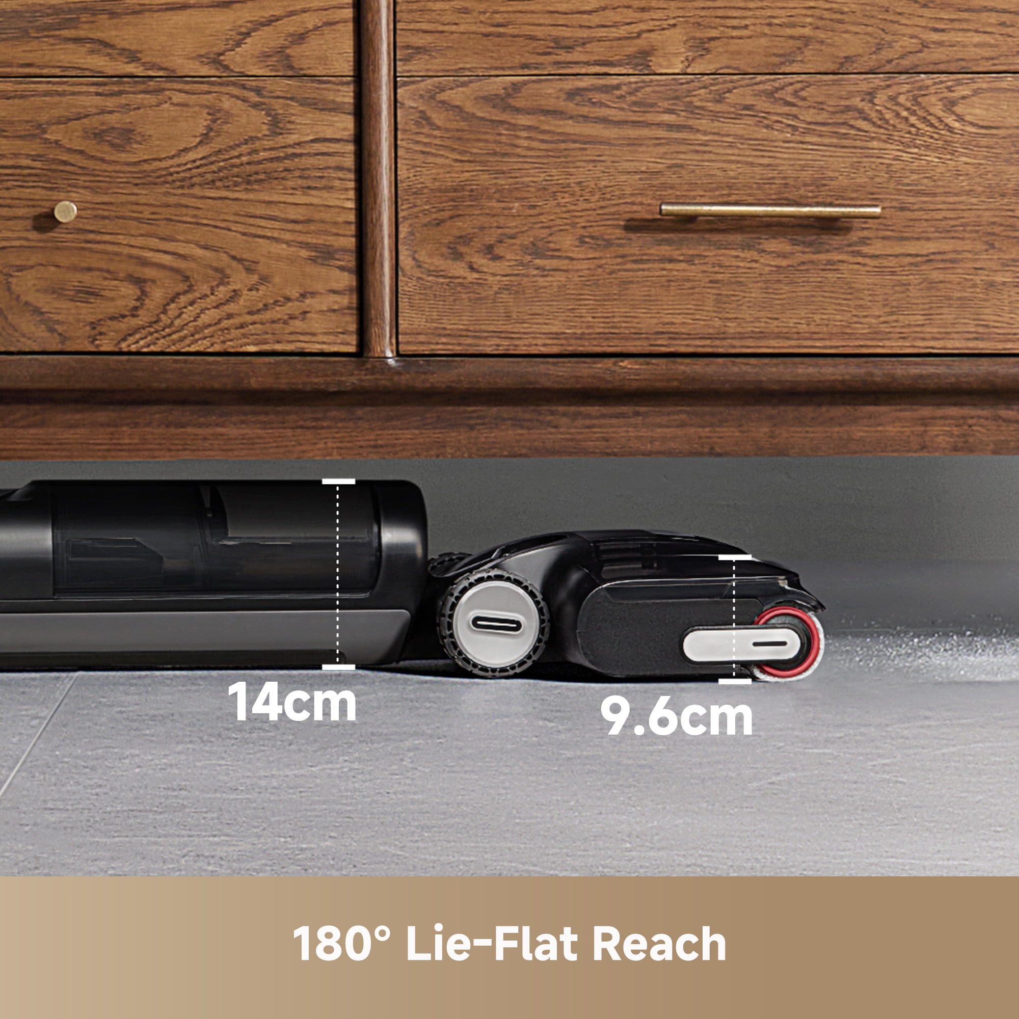 Dreame H12 Pro FlexReach Wet Dry Vacuum Cleaner, 0 Tangle Cordless Vacuum Mop All-in-1 for Hard Floors, 180° Lie-Flat Floor Cleaner Machine with 194°F Hot Self-Cleaning, 50Mins Runtime, 1 more Filter