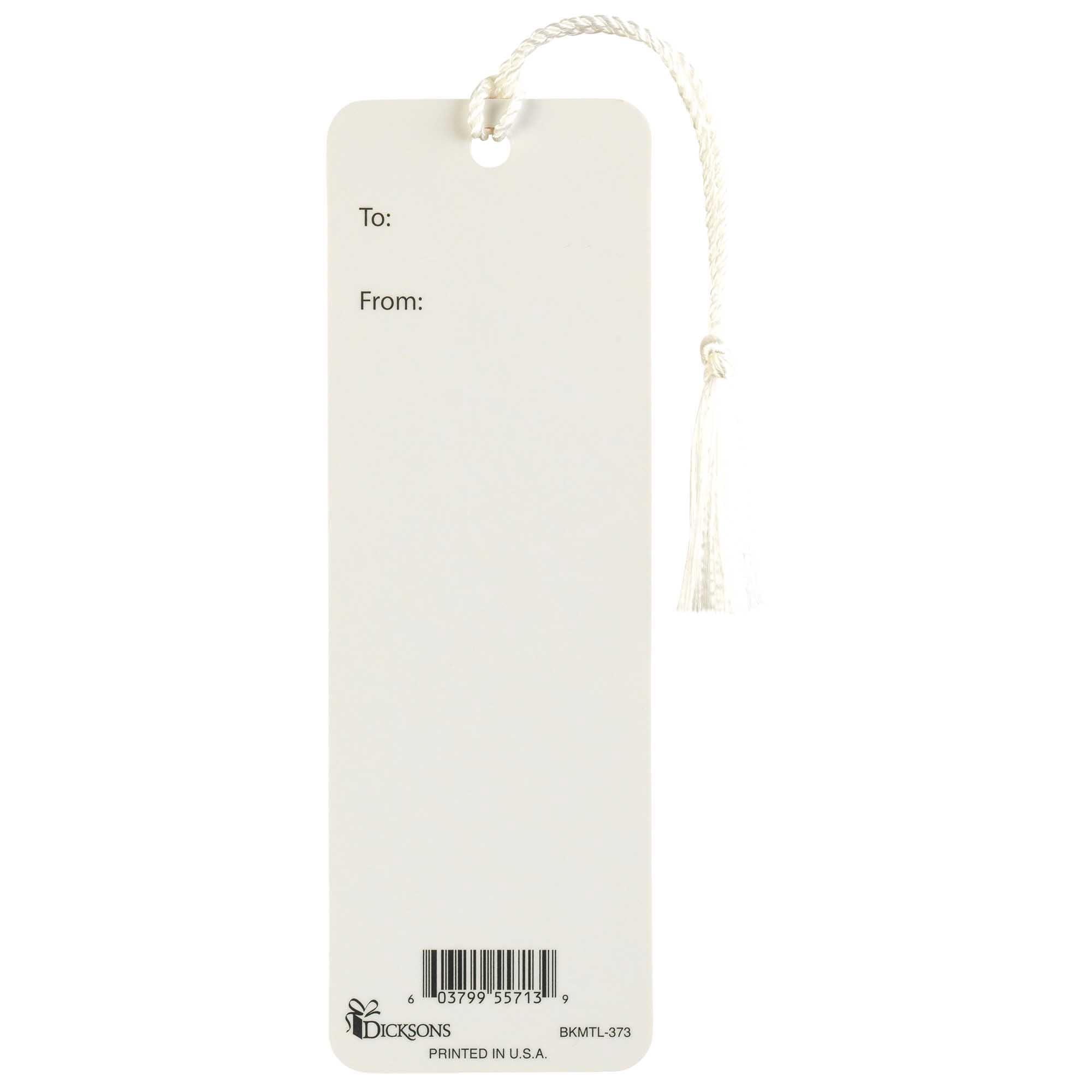 Dicksons Ask Harvest Yellow 6 x 2 Inch Cardstock Keepsake Tassels Bookmarks Pack of 12
