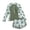 a-Army Green8016, variant on FINALGANG Girls 2 Piece Rash Guard Set Kids Leaf Print Long Sleeve Half Zip Top With Stretchy High Waist Swim Shorts For Beach Pool Summer Wear Blue 11-12 Years