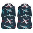thumbnail image 3 of LAKIMCT Airplanes Pattern Car Seat Covers Vehicle Front Seat Covers Universal Fit Seat Protector, 3 of 9