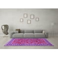 thumbnail image 3 of Ahgly Company Indoor Square Persian Purple Traditional Area Rugs, 7' Square, 3 of 4