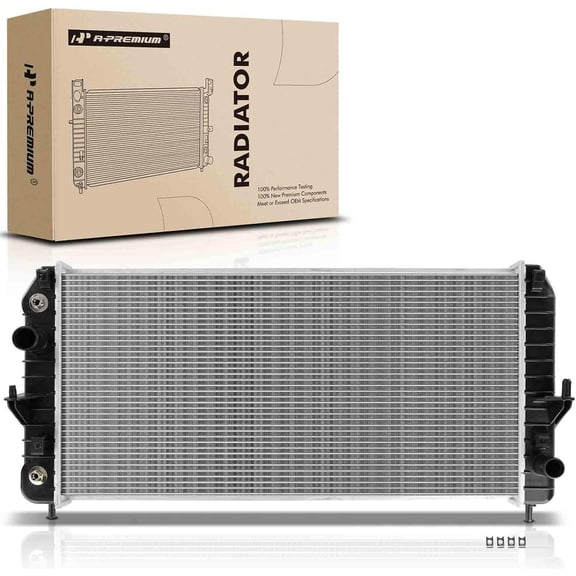 A-Premium Engine Coolant Radiator Assembly with Transmission Oil Cooler Compatible with Buick Lucerne 2009 2010 2011, V6 3.9L, Automatic Transmission