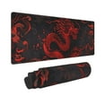 thumbnail image 2 of Xecao Red Dragon On Black for Mouse Pad - Waterproof Extended Contour Mouse Mat, Large Gaming Mousepad Laptop Keyboard Mat with Non-Slip Rubber Base, 2 of 8