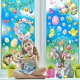 thumbnail image 4 of Matoen Easter Basket Stuffers for Kids, 9Pcs Easter Decorations Retro Easter Window Clings for Glass Window Stickers Decal Spring Window Clings, 4 of 6