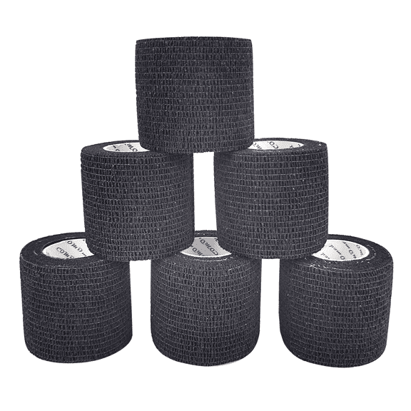 COMOmed Self-Adhesive Bandages First Aid Medical Tape 2" x 5 Yards 6 Pack for Sports and Pets