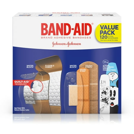 Monkey Band Aid - Band-Aid Brand Adhesive Bandage Variety Pack, Assorted Sizes, 120 ct