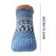 thumbnail image 2 of Hombres Mujeres Invierno Interior Slippers Calcetines Calcetines calientes de piso difuso (26 cm) Azul, 2 of 4