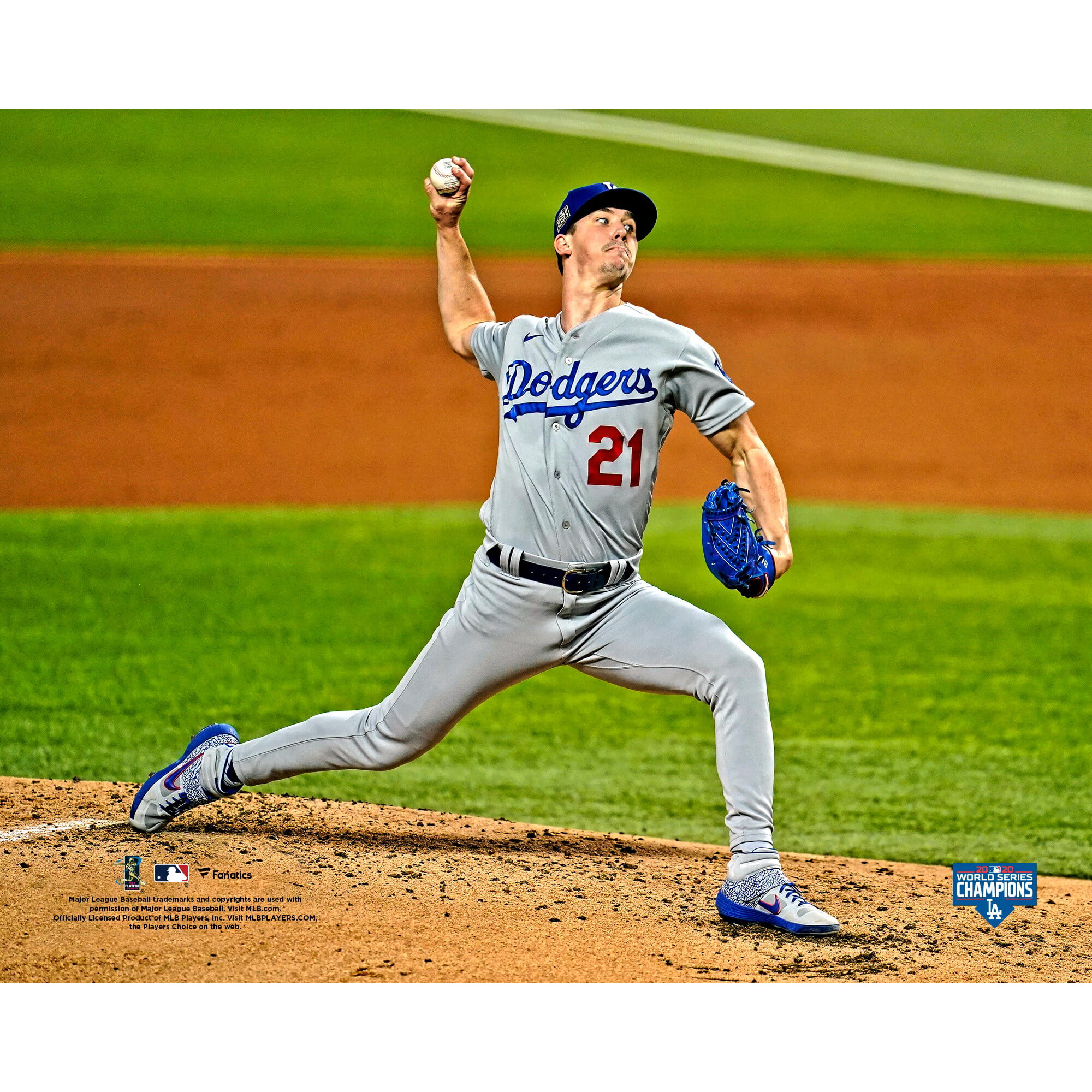 Walker Buehler Los Angeles Dodgers Unsigned 2020 MLB World Series