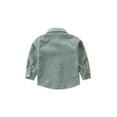 thumbnail image 3 of Kiapeise Kids Baby Long Sleeve Pocket Coat Stylish Lapel Solid Color Top, 3 of 8