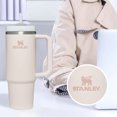thumbnail image 1 of S-tanley Quencher H2.0 FlowState - Vaso aislado al aspiradora de acero inoxidable con tapa y popote para agua, té helado o café, batidos y más, cuarzo rosa 2.0, 40 onzas, 1 of 6