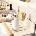 thumbnail image 4 of Tong Walnut Bathroom And Kitchen Suction Cup Holders Detachable Wall Mounted Trays Wall Mounted Bathroom Washbasin Without Drilling Storage Rack Kitchen Suction Cup Holder, 4 of 4