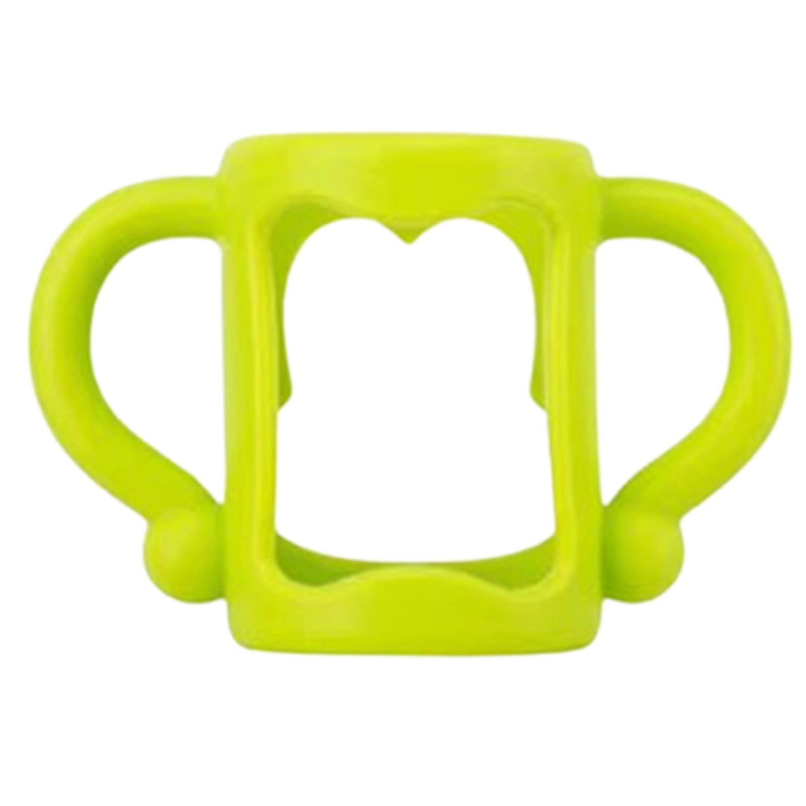 Poignées Pour Biberon En Silicone - Lot De 2, Design éléphant Bleu, Taille Universelle