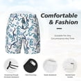 thumbnail image 5 of Lsque Mens Swim Trunks Hand Drawn Snake Pattern - Bathing Suit Compression Liner - Beach Swim Shorts Swimwear - (S-3XL) - Stretch Quick Dry -XX-Large, 5 of 9