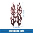 thumbnail image 4 of Universal 3D Motorcycle Gas Tank Decal 10.12''x4.80'' Fuel Oil Gas Tank Pad Sticker Decal Black Red, 4 of 6