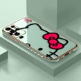 thumbnail image 3 of Smooth E-TPU Phone Case For Samsung Galaxy S24 S23 S22 S21 S20 FE S10 S9 A01 A02 A03 PLUS ULTRA 5G Case Pink Art Hello Kitty Cat, 3 of 5