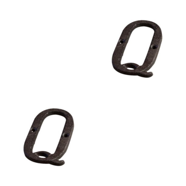 Cateissary Letras de Metal impecables negras, letrero para casa, placa para puerta fácil de instalar, letras de Metal, números de casa Type3 NO3
