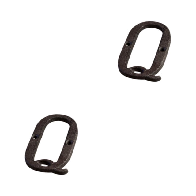 Transemion Durable And Rustproof Metal House Number Plaque For Stylish Door Decoration B17--Q 2Set