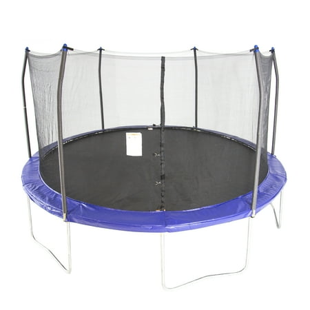 Skywalker Trampolines 15-Foot Trampoline, with Enclosure, (Best Rated Backyard Trampoline)