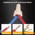thumbnail image 3 of Tuercas y conectores LEEPENK 2000PCS P12 22-10AWG Tan, 3 of 7