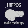 thumbnail image 3 of CafePress - Hippo Happy - Pullover Hoodie, Classic & Comfortable Hooded Sweatshirt, 3 of 4