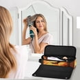 thumbnail image 3 of Hair Tools Travel Bag with Removable Heat Resistant Mat for Straighteners, Curling Iron and Haircare Accessories Halloween-style Atmosphere, 3 of 9