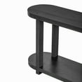 thumbnail image 4 of EUROCO 63" Long Console Table,Narrow Entryway Table Behind Sofa Table with Open Storage Shelves for Hallway,Living Room, Foyer,Black, 4 of 7