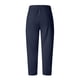 thumbnail image 5 of Pantalones estampados de bolsillo de algodón y lino sueltos casuales de verano para mujer Pantalones Pompotops  ulkah939022, 5 of 5