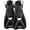 Black, variant on IST FK31 Otter Trek Fins for Swimming, Snorkeling, Scuba, Watersports Blue Small (Size:4-7)