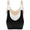 Black+White+Nude, variant on TQWQT Women Sport Bra Plus Size Cotton Breathable Underwear with Pads Push Up Bra 3-Pack