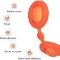 thumbnail image 3 of Goddess Bracelet Sensoriel Simple Fidget Jouet Bracelet en Silicone Décompression, Soulagement du Stress Jeu Sensoriel Fidgeting Bracelet de Musique Mini Flip, Pression des Doigts Tue le Temps (Orange, 1 Pce), 3 of 6