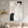 thumbnail image 3 of Geometric Harmony Canvas Earthy Abstract Art by Art Remedy, White Frame, 36" x 54", 3 of 7