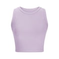 thumbnail image 6 of UPPADA Womens Tank Tops 2025 Sleeveless Round Neck Ruched Spring Summer Basic Shirts Trendy Cute Outfits Women Sleeveless Tank Top,Tank Tops for Women 2025 Pack Purple,S, 6 of 6