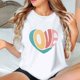 thumbnail image 4 of Camisetas de Manga Corta para Mujeres, Camiseta de Cuello Redondo Impresa de Moda, Primavera Y Verano Casual, 4 of 8