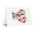 thumbnail image 2 of DistinctInk Greeting Card / Note Card - Valentine's Day Miniature Bull Terrier Puppy - PACK of 10, 2 of 7