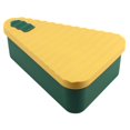 thumbnail image 4 of Caja de pizza de silicona de grado alimenticio, accesorio reutilizable para el hogar y la cocina, multiusos. S Amarillo Verde, 4 of 9