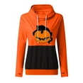 thumbnail image 4 of Sudadera Para Mujer Sudaderas Con Cuello Redondo Moda Casual Festival Impreso Blusa de Manga Larga Sudadera Con Capucha Tops Sweatershirt Odeerbi  ODB130769, 4 of 5