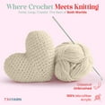 thumbnail image 2 of Yarn for Crocheting & Knitting - 2 Skeins (2x383 Yds) (105001 - Cream) Crochet Yarn - 100% Microfiber Acrylic Yarn - Knitting Yarn for Craft Projects, 2 of 6