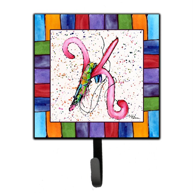 "Caroline's Treasures 8434-KSH4 Soporte para correa de playa y mariscos o gancho para llave 8434, pequeño, multicolor" Caroline's Treasures 8434-KSH4
