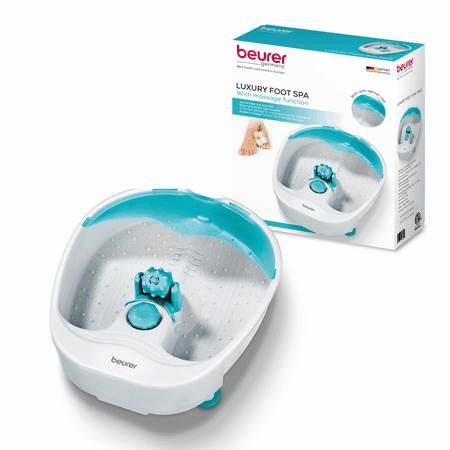 Beurer Relaxing Foot Spa Massager, a Professional Quality Foot Bath with 3 Massage Levels and Heat Function to Refresh and Detoxify Feet,