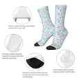 thumbnail image 3 of Disketp Sequins Unisex Crew Socks Lightweight Breathable Ventilation Ankle Socks, Mid-calf socks for Daily, 3 of 6