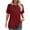 Wine, variant on Plebaso Women's Summer Tops Eyelet Short Sleeve Casual Tunic Shirts Loose Dressy Blouses Basic Tee