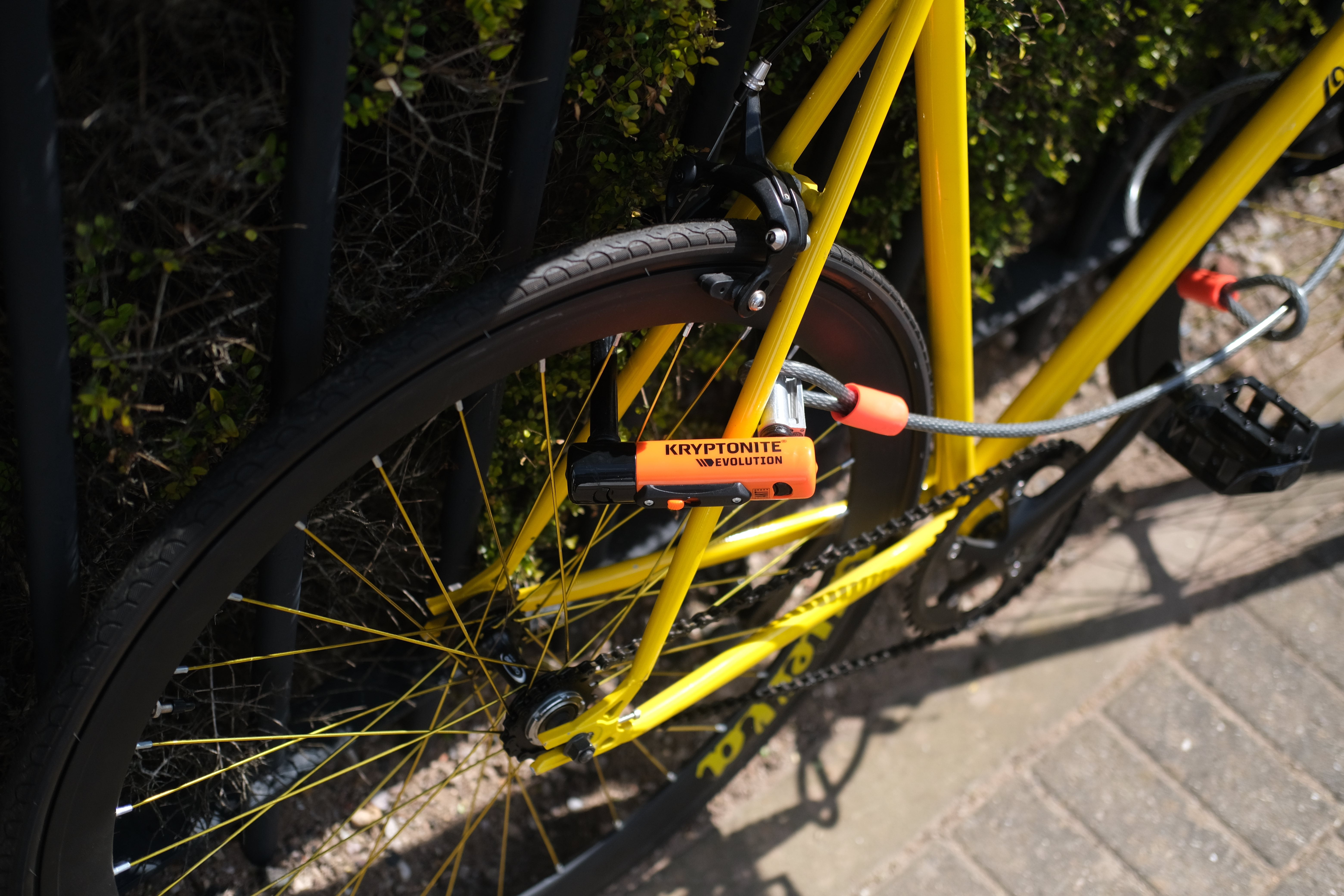 Kryptonite Evolution Mini-7 U-Lock Bike Lock, 13mm, with Kryptonite Evolution Mini-7 U-Lock Bike Lock, 13mm, with