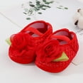 thumbnail image 3 of Baby Learning Walking Shoes Sweet Princess Shoes Imitation Pearls Ribbon Bow-tie Decoration, 3 of 8
