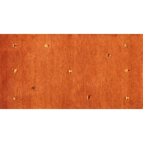 Ahgly Company Indoor Rectangle Contemporary Orange Red Abstract Area Rugs, 3' x 5'