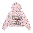 thumbnail image 5 of Xoenoiee Koala Ice Cream Print Girls Long Sleeve Hoodie Half Zip Sweatshirts Oversized Casual Pullover Tops Fall Fashion Outfits 2025 Y2k Clothes, 5-6 Years, 5 of 7